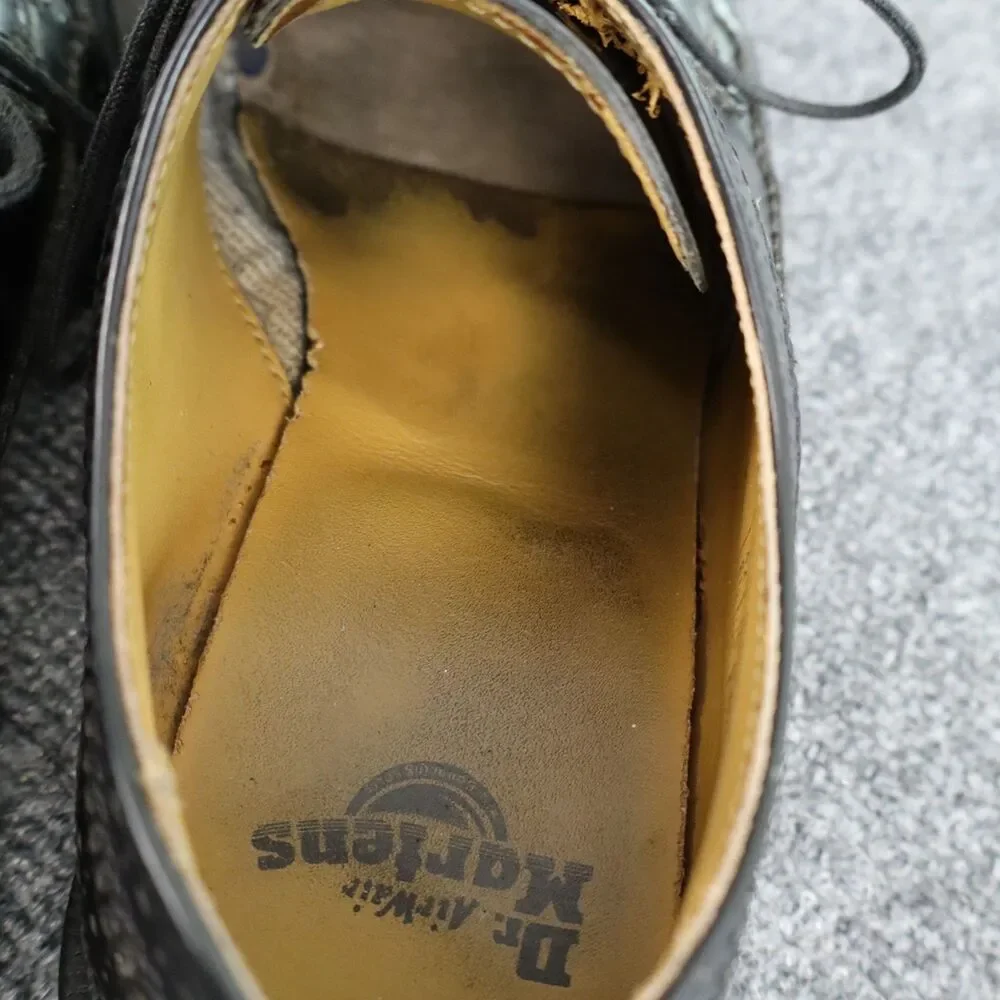 Vintage Dr Martens 3989 Shoes Mens 9 UK 8 Black Brogue Wingtip Made In England